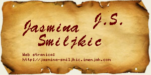 Jasmina Smiljkić vizit kartica